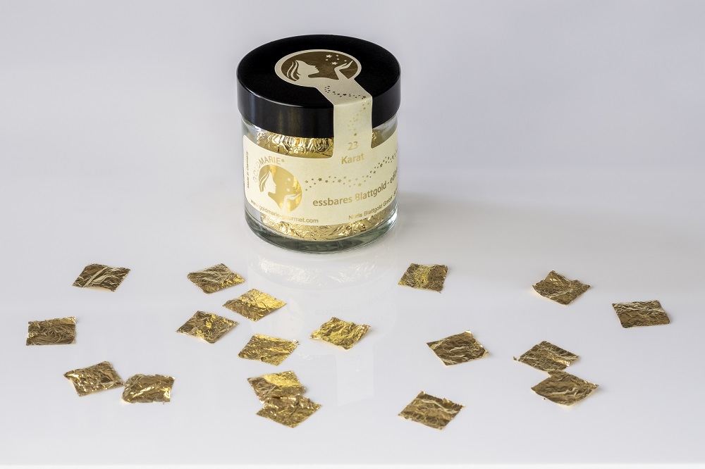  Essbares Blattgold, Vergolderbox Goldmarie