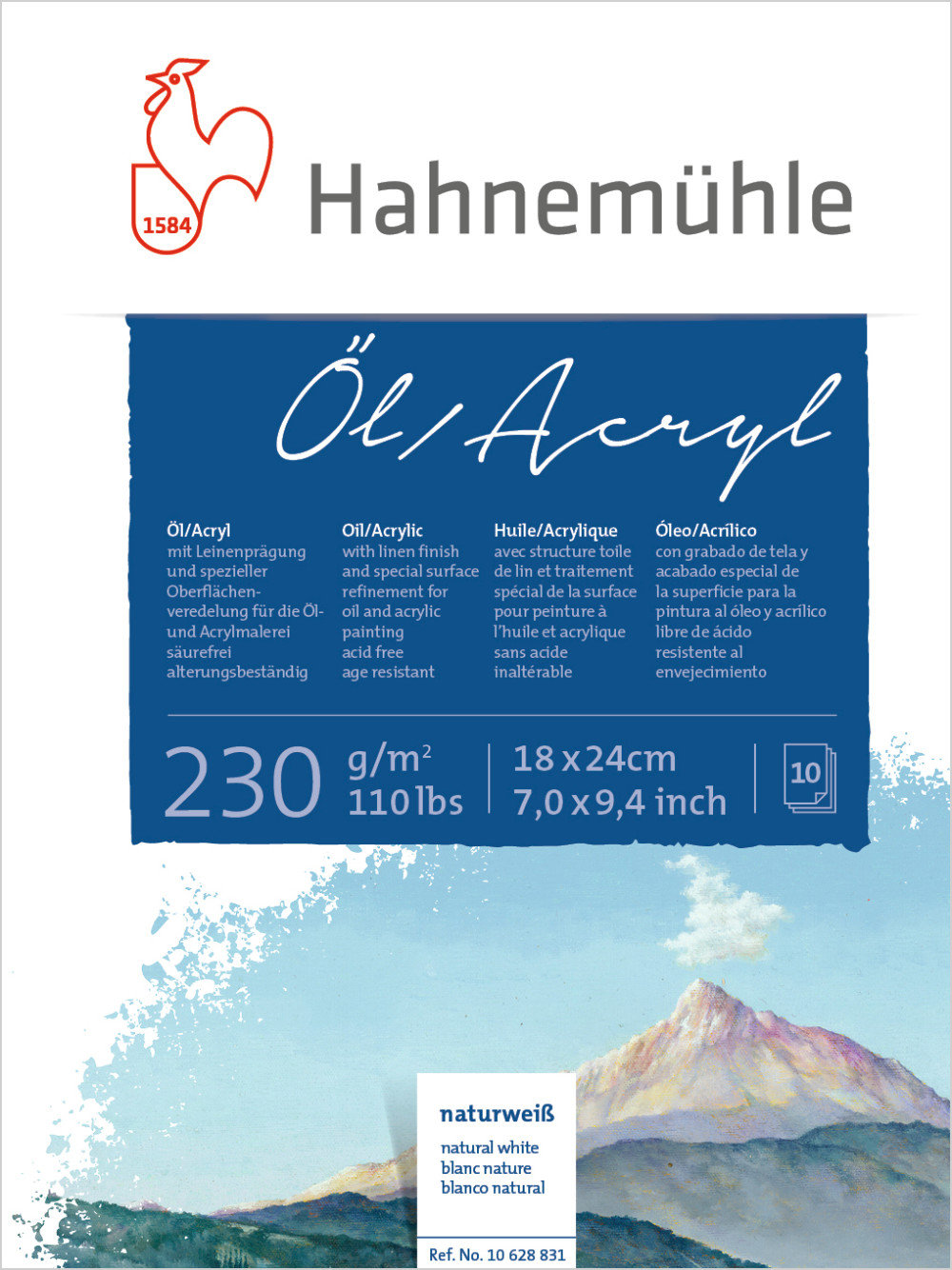 Hahnemühle Öl und Acrylmalblock 230 g
