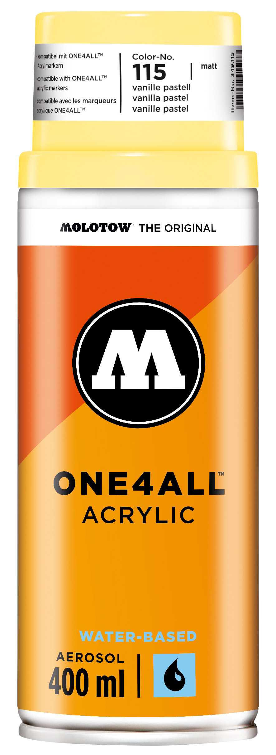 MOLOTOW ONE4ALL  Acrylic Spray 400 ml Vanille pastell