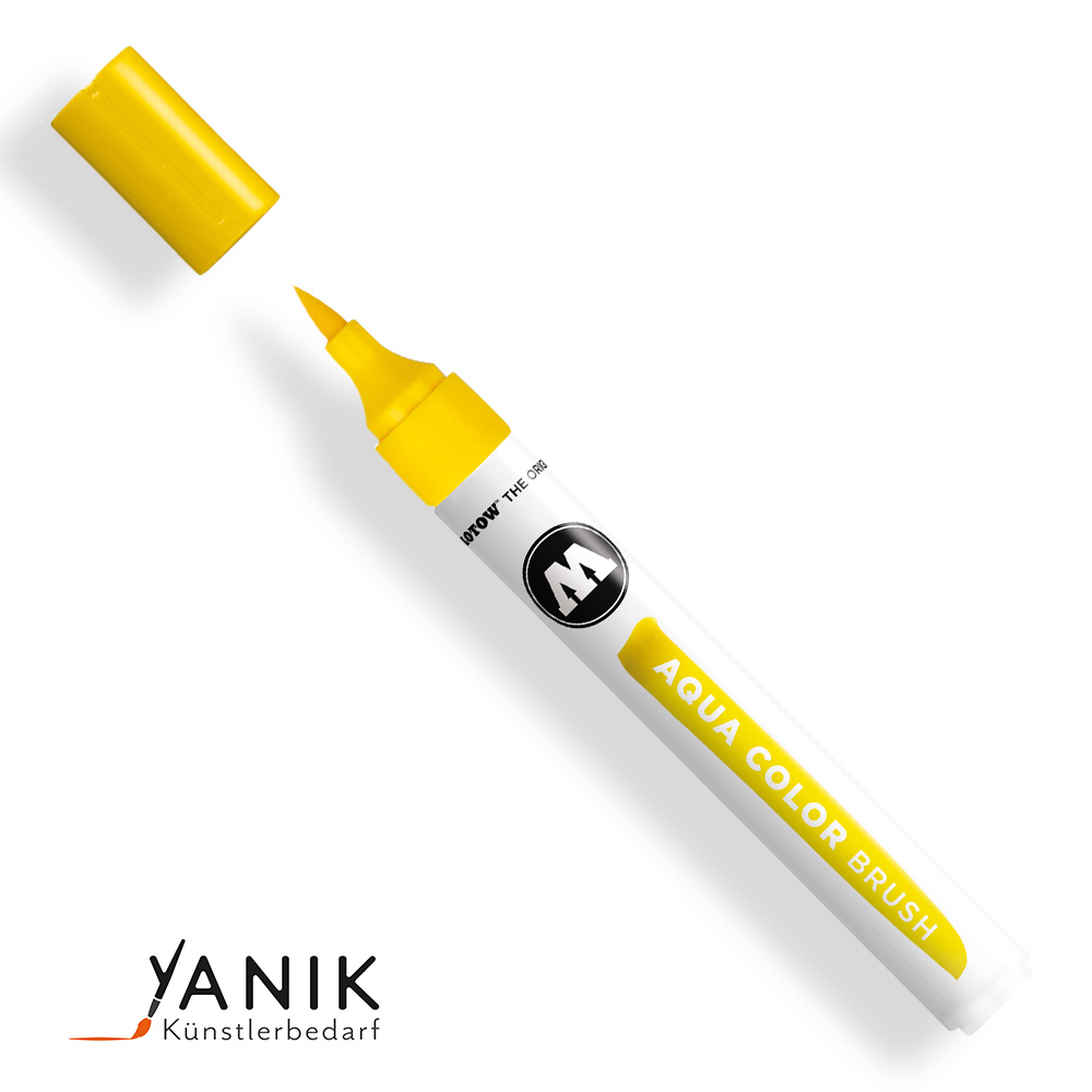 Molotow-Aqua-Color-Brush-Marker Primärgelb