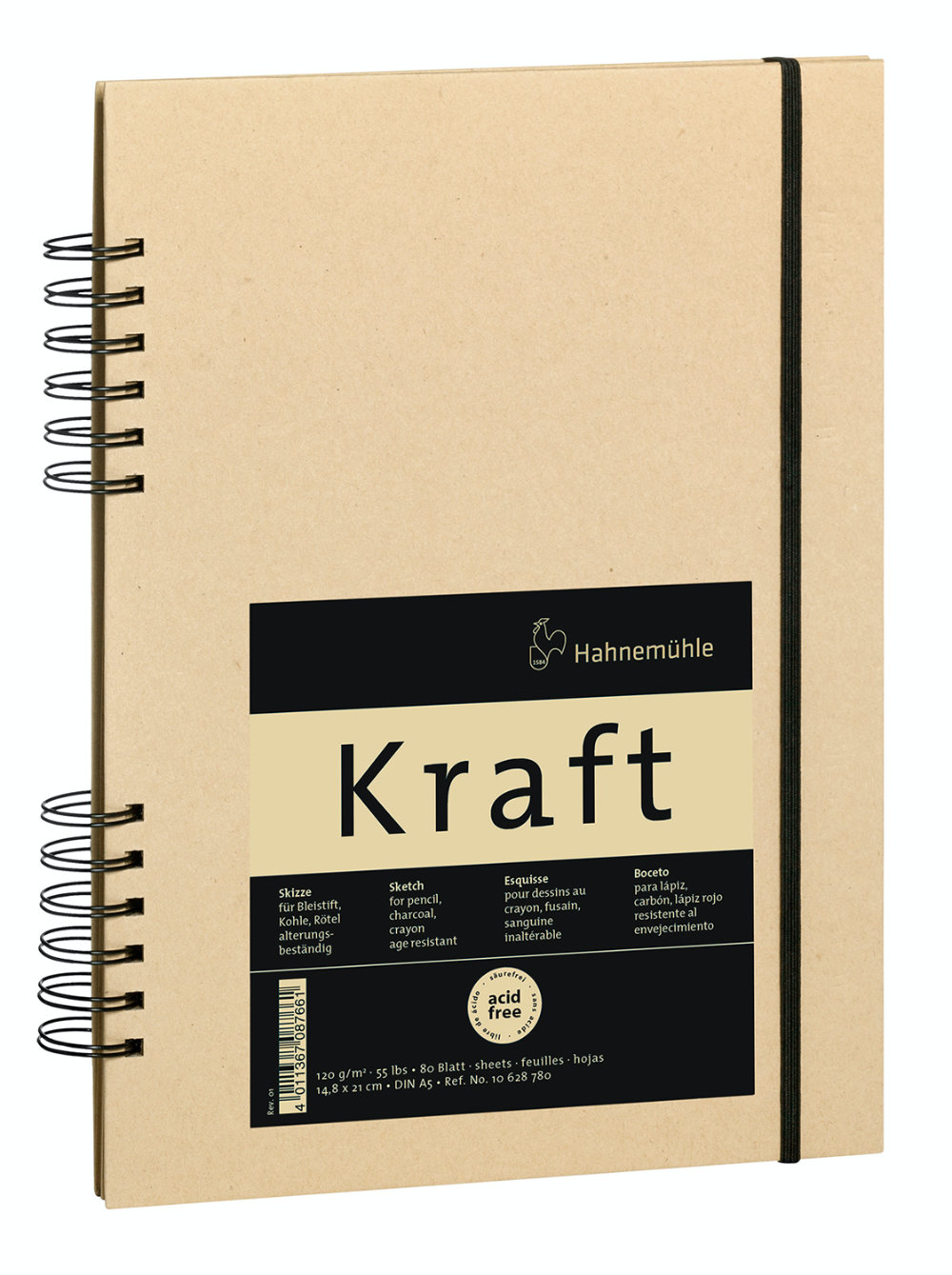 Hahnemühle Kraftpapier Skizzenbuch 120 g, spiralisiert