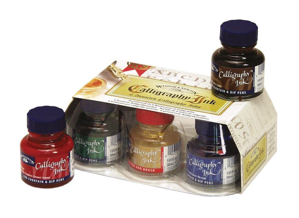 Winsor & Newton Calligraphy Ink 6er-Set 30 ml