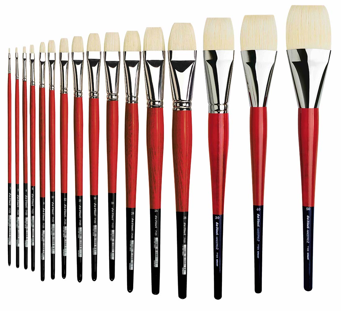 da Vinci MAESTRO 2 flach Öl-und Acrylpinsel, Serie 7123