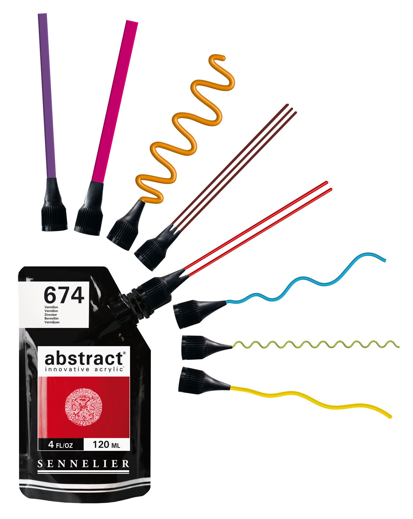 Sennelier Abstract Set von 8 Spritztüllen