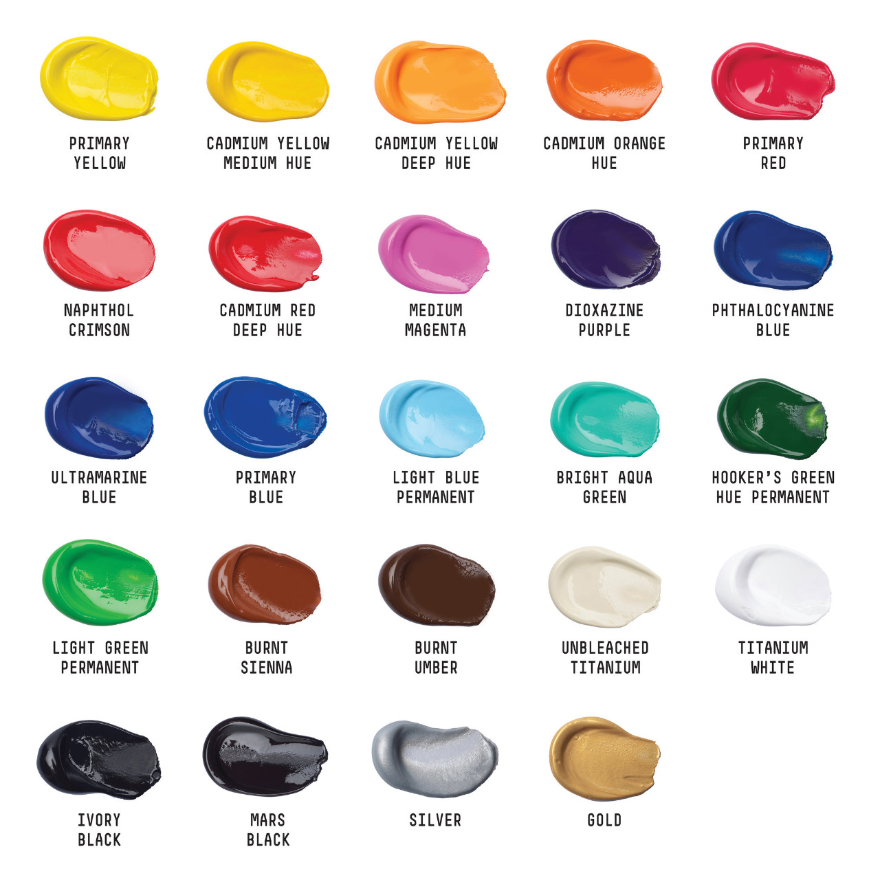 Liquitex Basics-Acrylfarben, 24er Set
