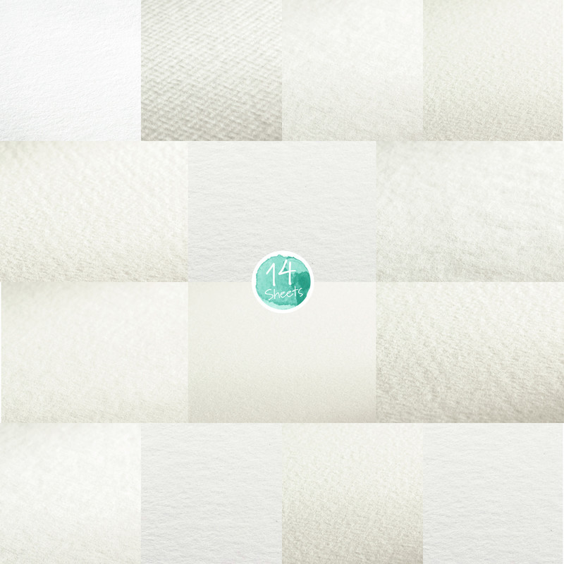 Hahnemühle Aquarellpapier Selection 14 Blatt oberflaeche