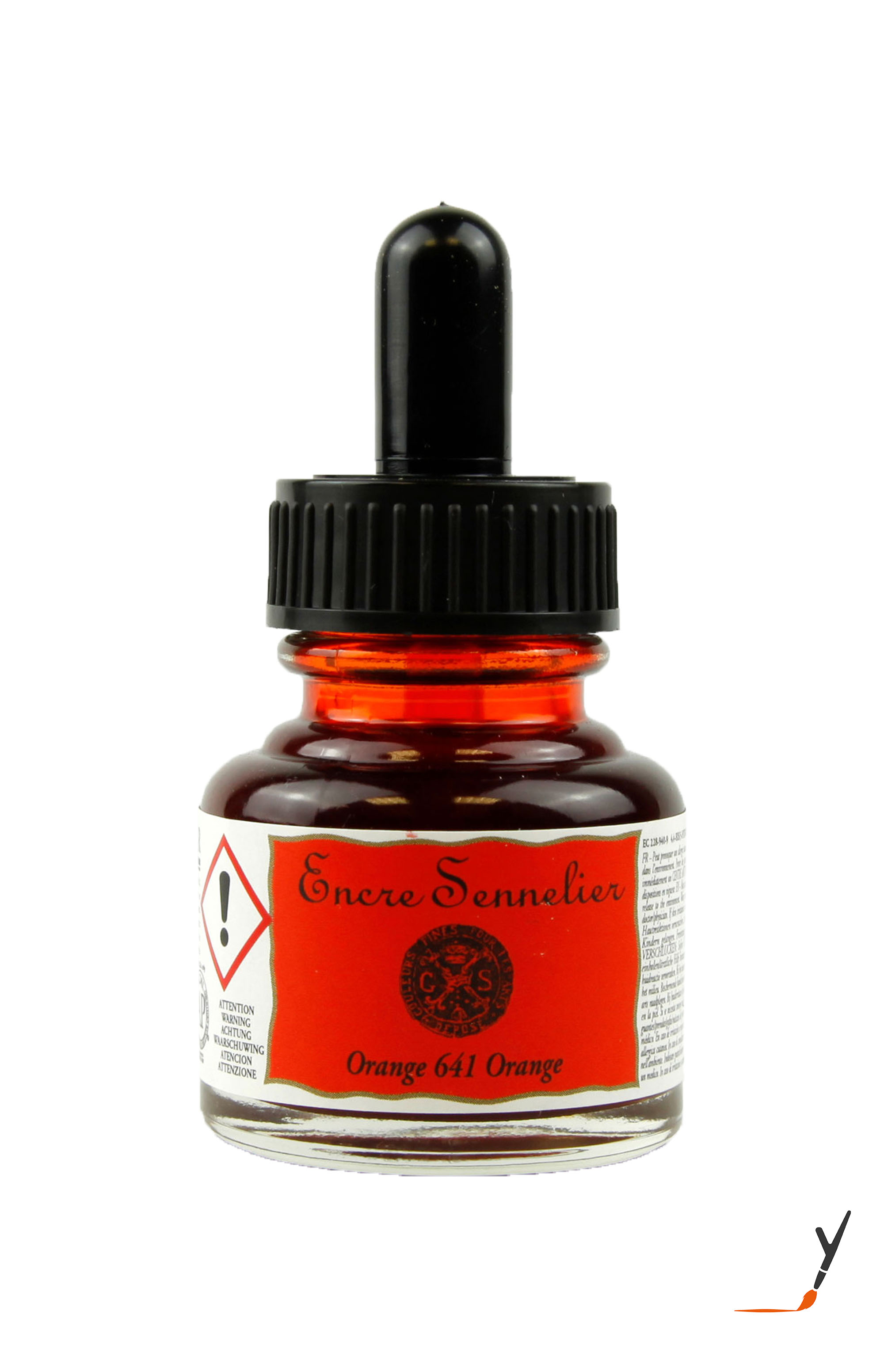 Sennelier-Schellacktuschen-30-ml-Orange