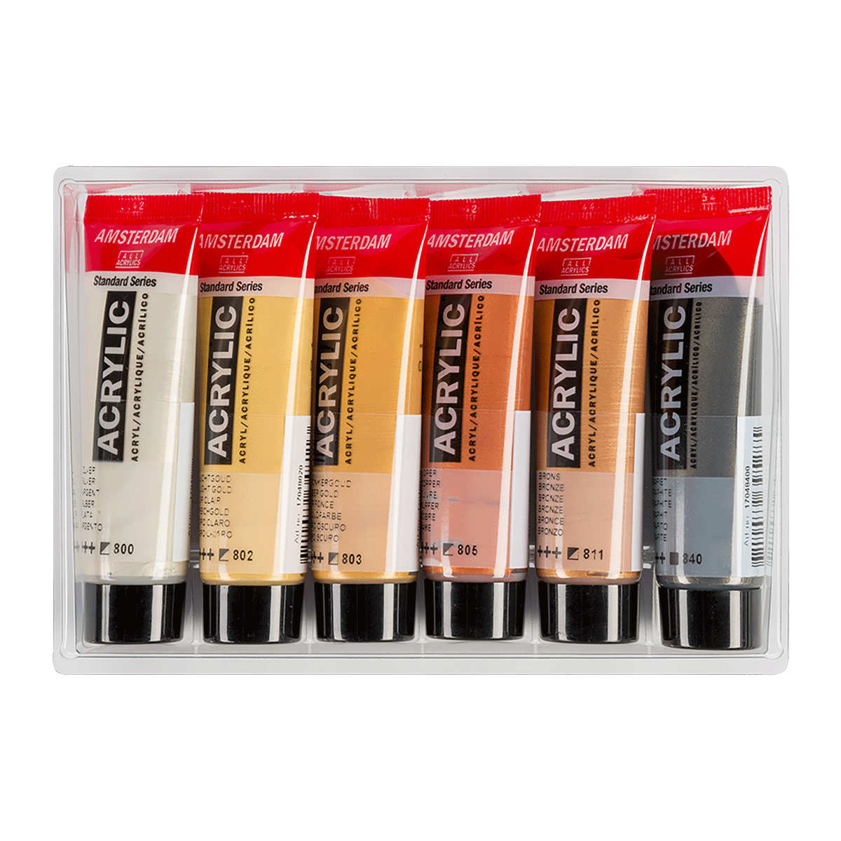 Amsterdam-Acryl-Serie Standard-Metallicfarben-Set 6 x 20 ml