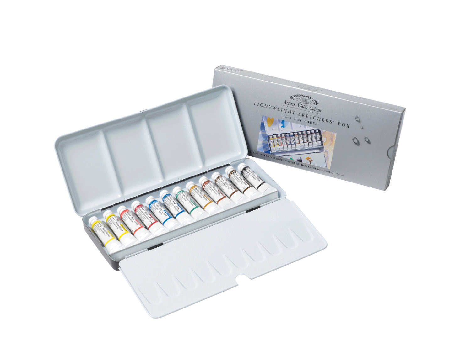 Winsor & Newton Professional Aquarellkasten 12 x 5 ml Tuben