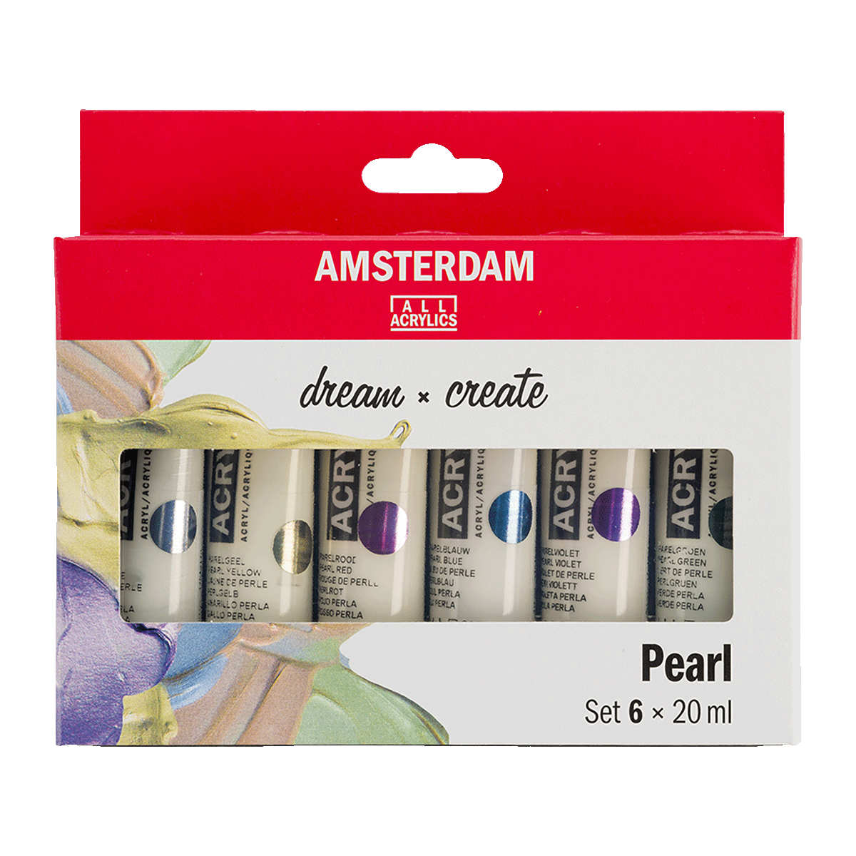 Amsterdam-Acrylfarbe-Standard-Pearlfarben-Set 6 x 20-ml-Künstlerbedarf-yanik-shop.de