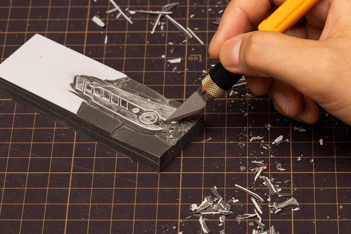 Olfa Kunsthandwerkmesser mit Komfortgriff AK-4 Set