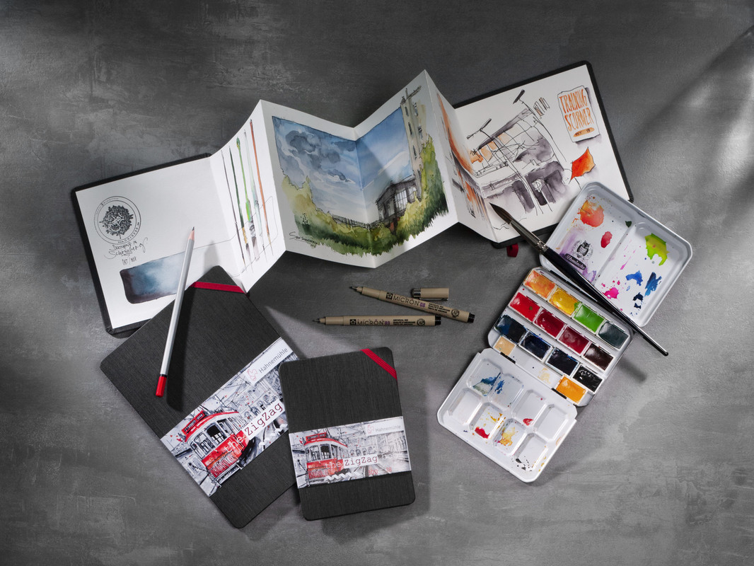 Hahnemühle AquarellbuchThe ZigZag Book 300 g