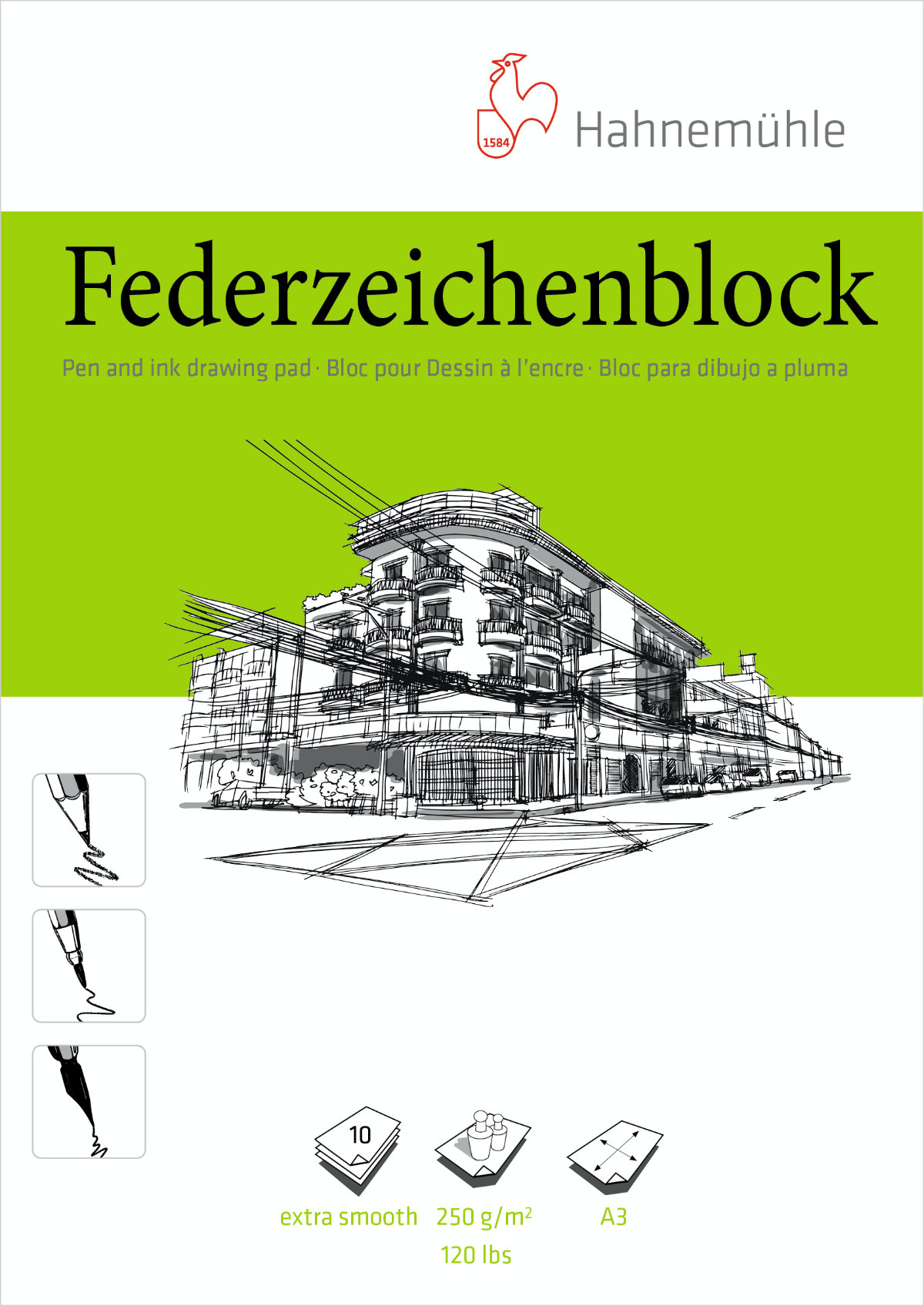 Hahnemühle Federzeichenblock, 250 g/m²