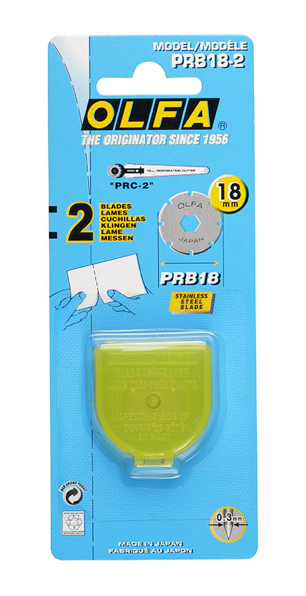 Olfa Ersatzklinge-PRB18-rund-2perforierte-Klingen-Künstlerbedarf-yanik-shop.de