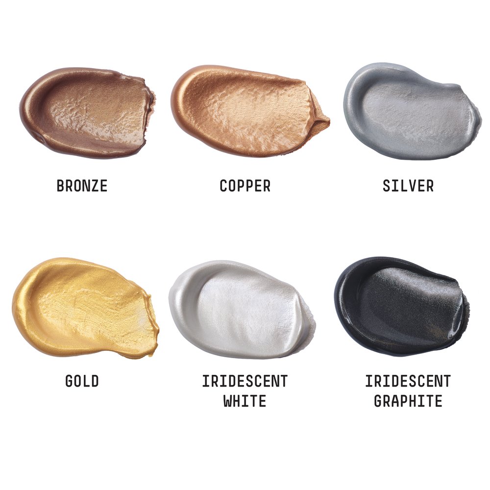 Liquitex Basics-Acrylfarben, metallic 6er Set