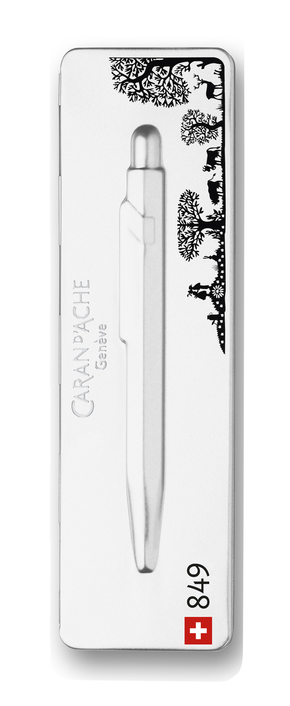 Caran d'ache Kugelschreiber Scherenschnitt mit Etui