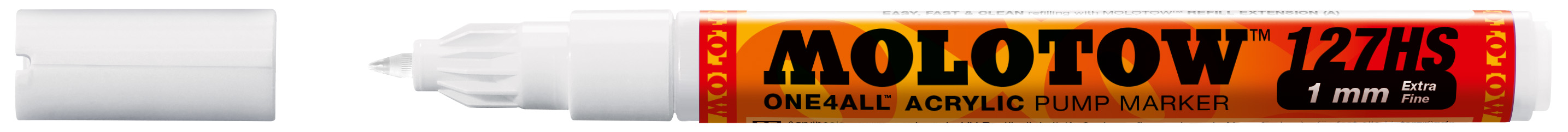 MOLOTOW Acrylmarker ONE4ALL 127 extra-fein weiß