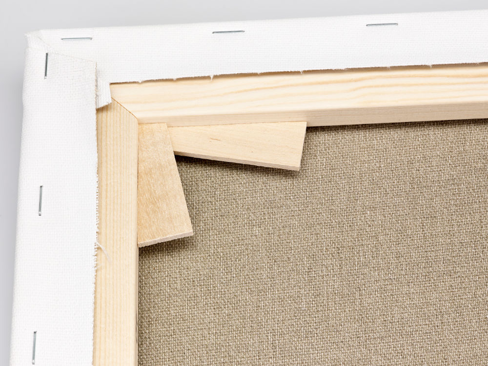 Leinwand mit Baumwollgewebe bespannt