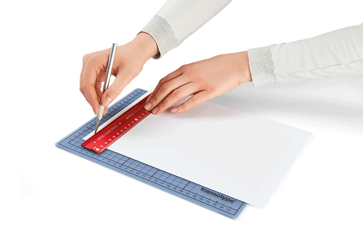 transotype Schneidematte transparent