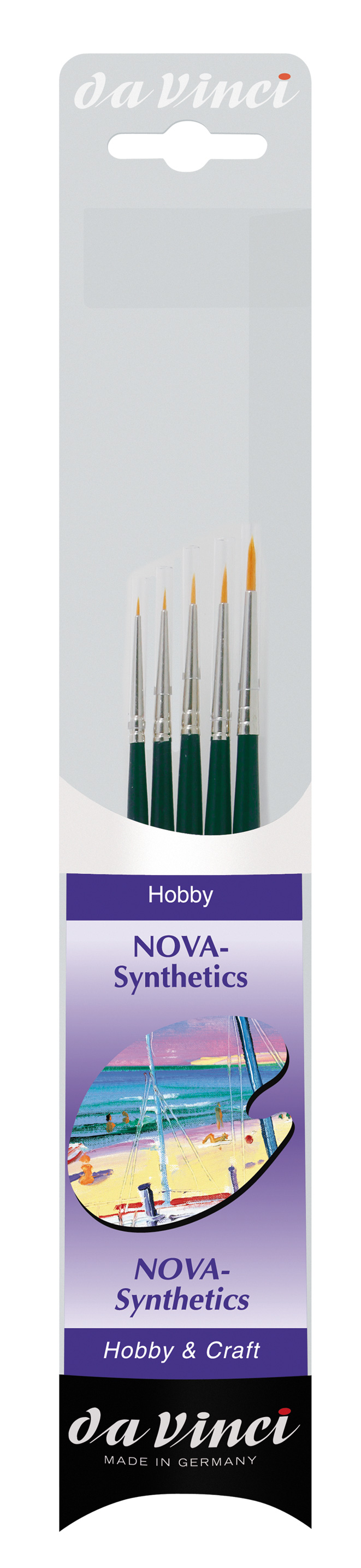 da Vinci NOVA-Synthetik Pinselset rund, Serie 4237