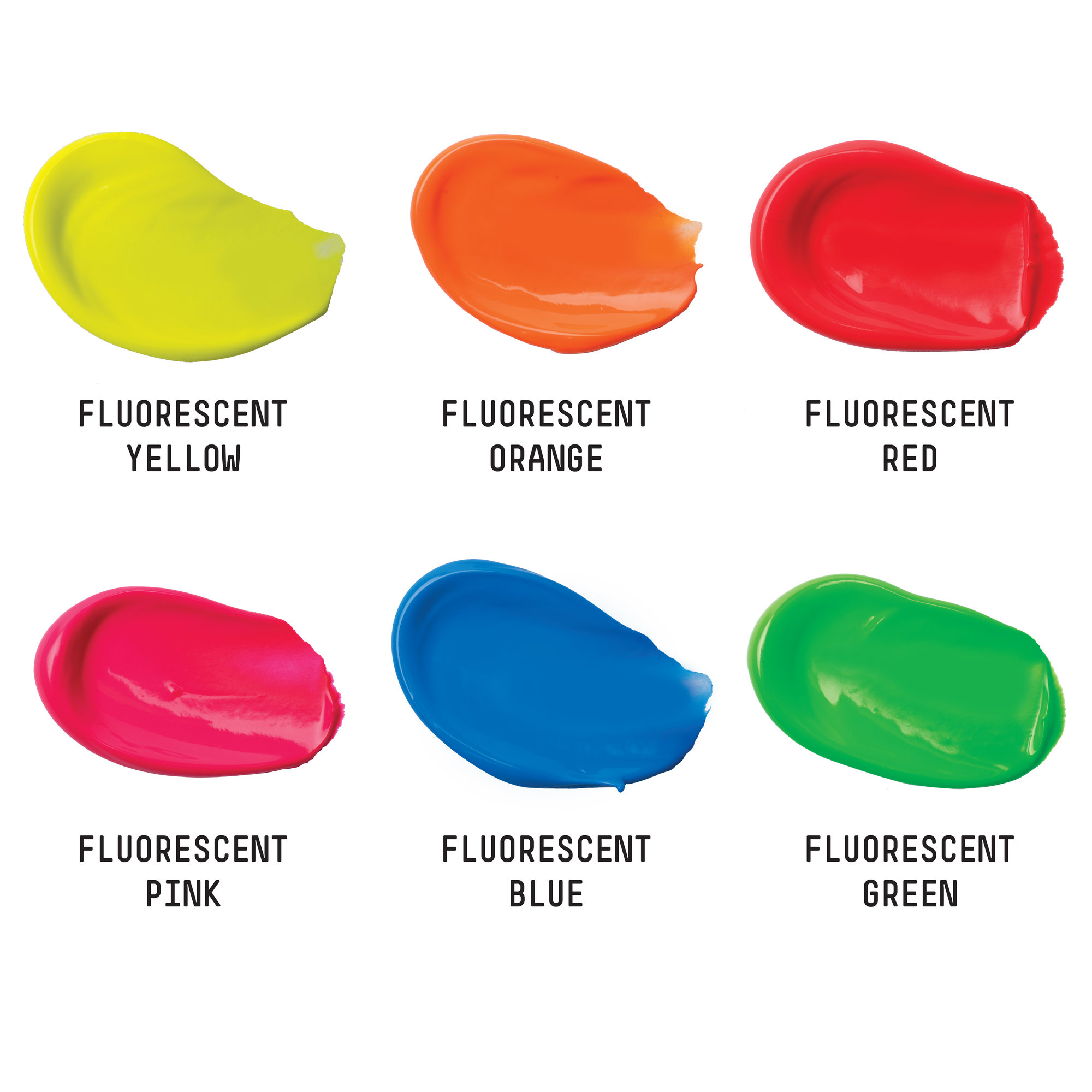 Liquitex Basics-Acrylfarben 6er Set, Neon - Fluoreszierend 