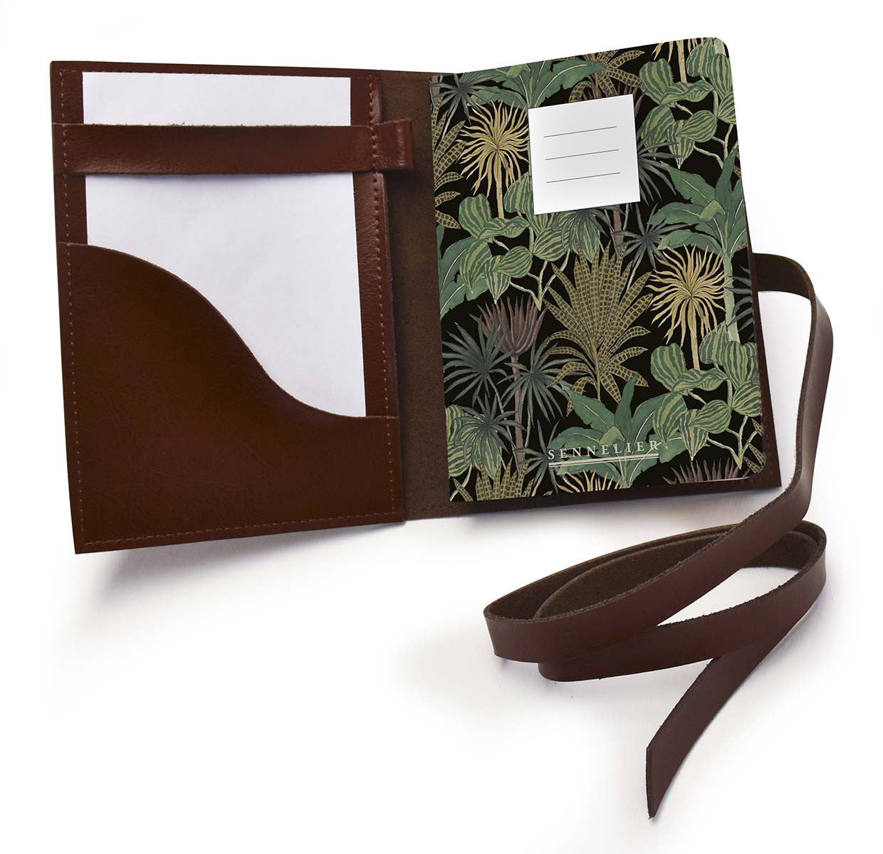 Sennelier Etui aus Spaltleder mit 2 Notizbücher A6 für den Reisenden