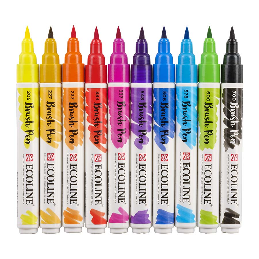 Talens Ecoline Brush Pen 10er Set