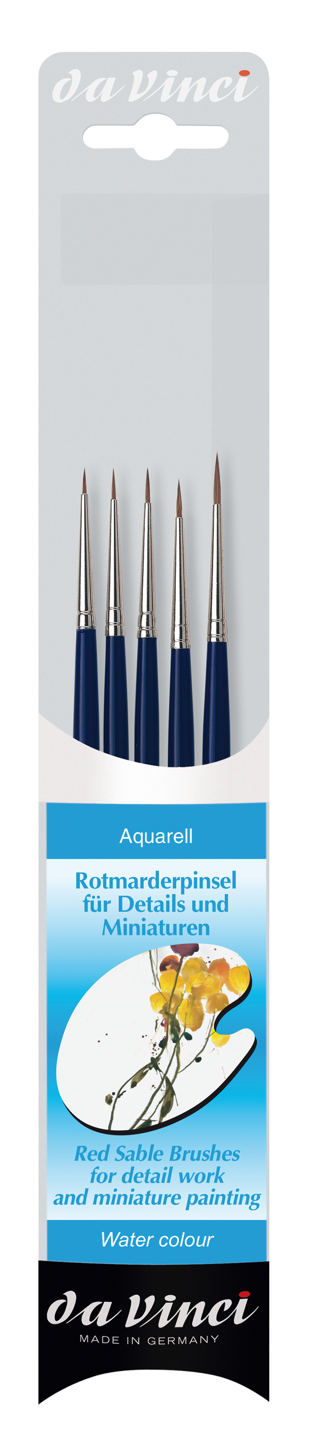 da Vinci Rotmarderpinsel für Details Miniaturen-Serie 5257