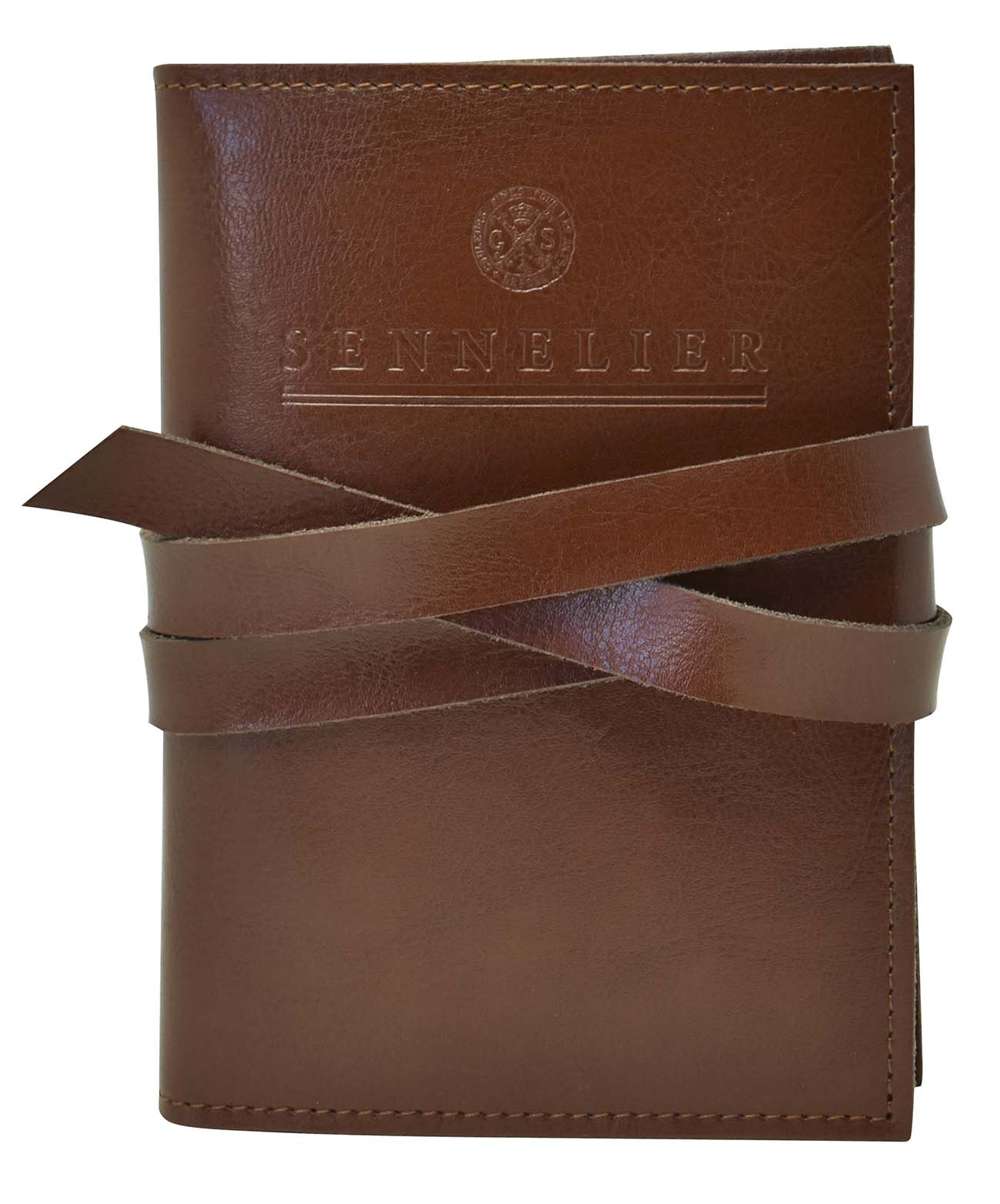 Sennelier Etui aus Spaltleder mit 2 Notizbücher A6 für den Reisenden