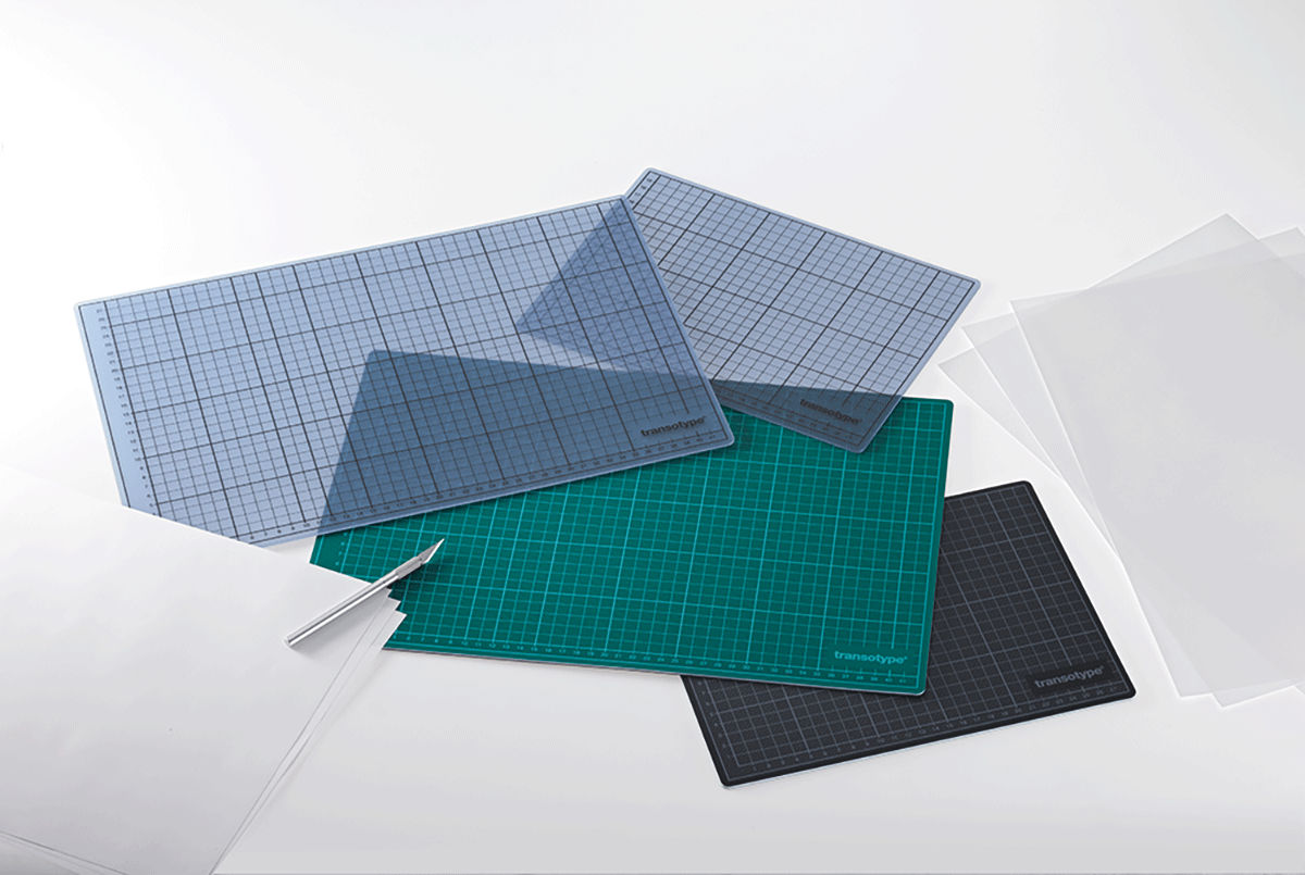 transotype Schneidematten schwarz-grün