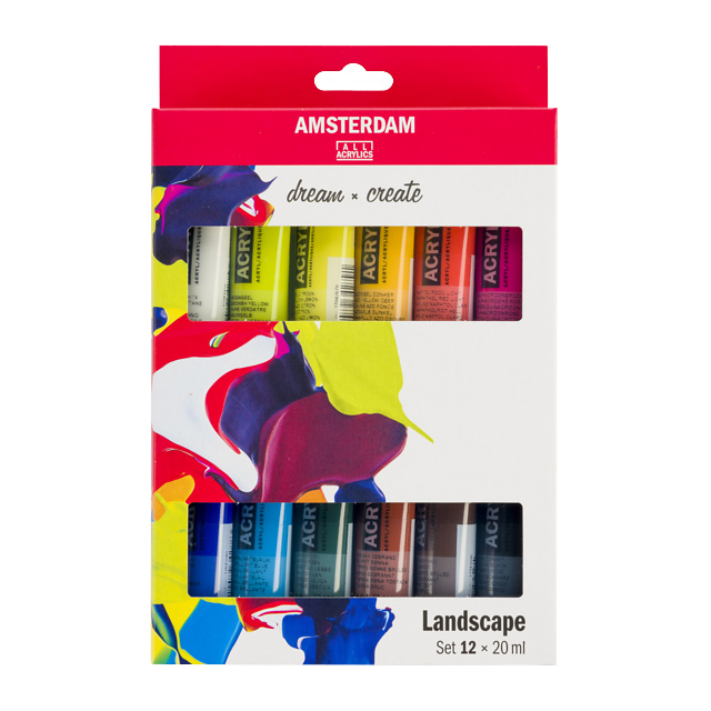 Amsterdam Acrylfarbe Standard Landschaft 12er Set