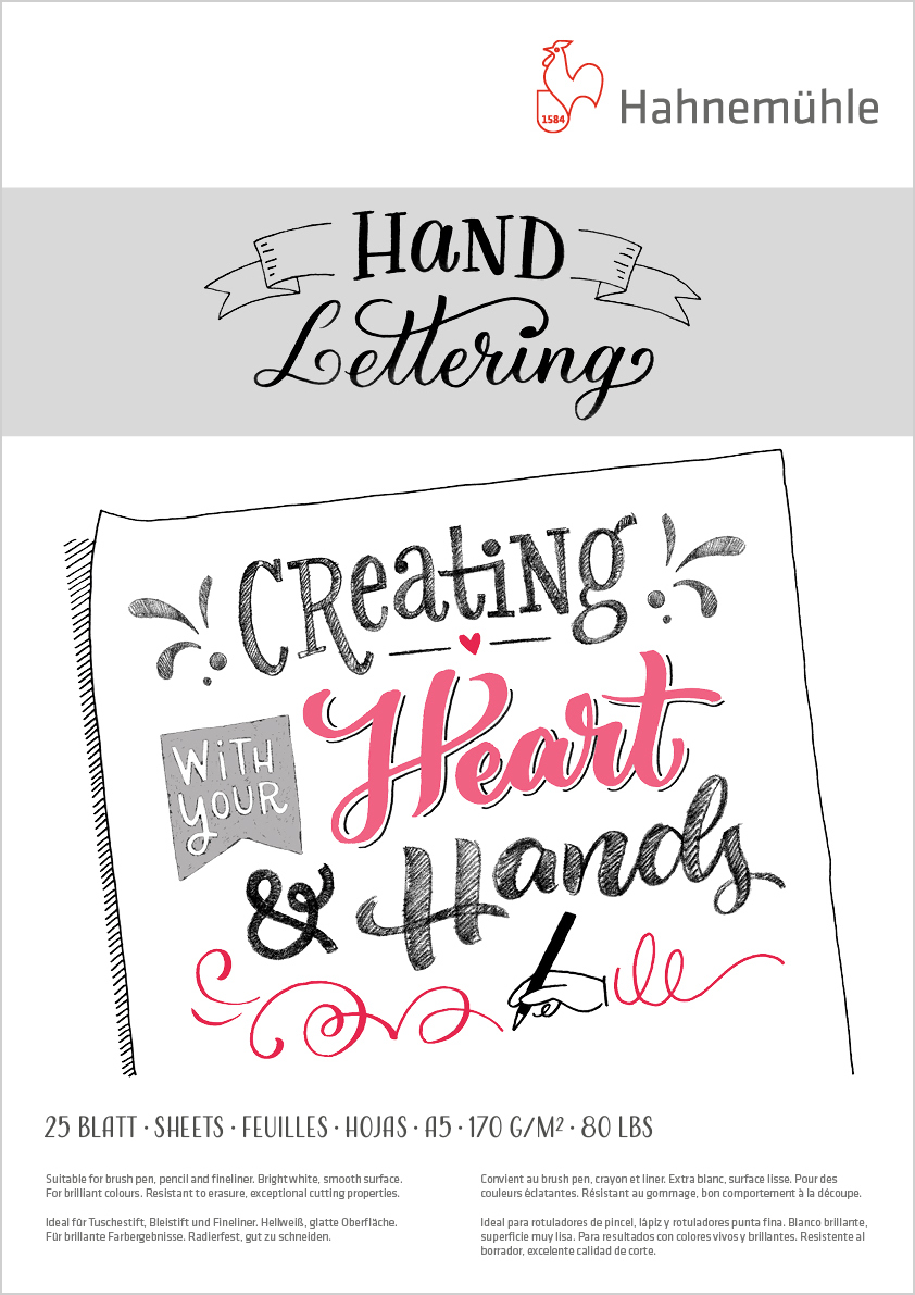 Hahnemühle Hand Lettering Block, 170 g