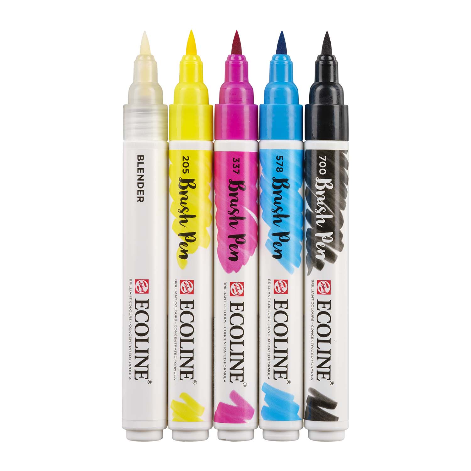 Talens Ecoline Brush Pen 5er Set Primär