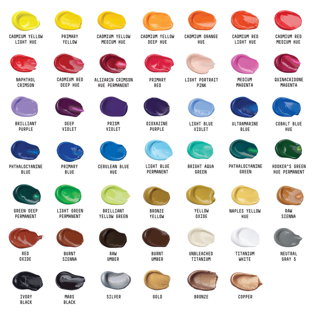Liquitex Basics-Acrylfarben 48er Set